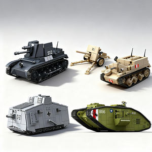 TERCERO 1:35 MOC Retro Primera <span class=keywords><strong>Guerra</strong></span> Mundial Equipo militar Vehículos blindados Tanque Vehículos Conjunto de bloques de construcción - Product Image 1