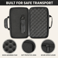 Sac de protection durable pour contrôleur DJ avec intérieur en mousse souple, fermeture éclair sécurisée, étui pour équipement audio pour les tournées et le rangement