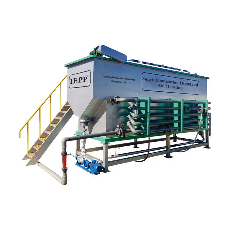 IEPP slaughtering house pig cattle farm manure biogas wastewater treatment equipment SADAF tank dissolved air flotation machine