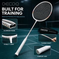 Juego de Raquetas de Bádminton de Aluminio, Eje Flexible, Raqueta Ligera de Entrenamiento para Principiantes, OEM, ODM, Venta al Por Mayor