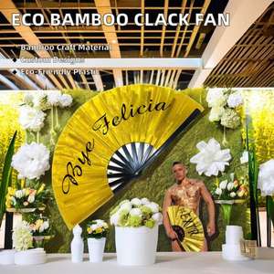 Abanico Plegable de Plástico Ecológico de 33 cm con Diseño Personalizado de Arte Folclórico Musical para Regalos Promocionales Empresariales o de Año Nuevo Chino - Product Image 2