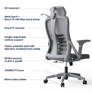 Chaise de <span class=keywords><strong>bureau</strong></span> <span class=keywords><strong>ergonomique</strong></span> à dossier haut en maille Foshan, ensemble <span class=keywords><strong>bureau</strong></span> et chaise, Cadeira De Escritorio, équipement de <span class=keywords><strong>bureau</strong></span> - Product Image 5