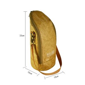 Bolsa Enfriadora de Vino de Corcho para Dos Botellas, Aislamiento Premium, Bolsas Cruzadas de Tyvek para Botellas, Funda para Vaso, Bolsa de Almuerzo de Corcho para Vino - Product Image 5