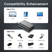 UNIEAN grosir pabrik 3.2 Usb A ke Usb C 5Gbps Otg Adapter Converter 3.0 Usb Tipe C pengisian cepat untuk iphone Macbook