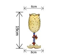 Schattig driedimensionaal teckelvormig glazen wijnglas, handgeblazen gepersonaliseerd cadeau-glas, voor koude dranken en fruitsappen.