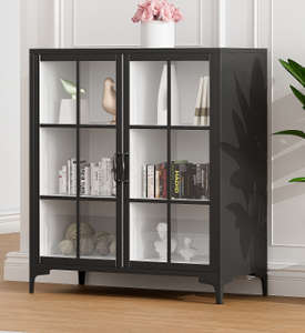 Tủ trưng bày kính phòng khách tủ quần áo kính tủ kim loại tủ với cửa kính phòng khách - Product Image 2