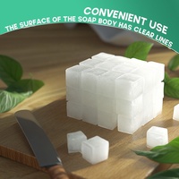 Base de Savon Blanc à la Glycérine Hydratante DIY pour Création de Savon Fait Main à Fondre et à Verser