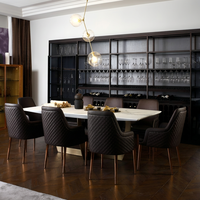 Armoire à vin personnalisée avec cadre en aluminium et porte en verre pour villa