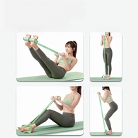 Corde de Tension Multifonction Durable, Bande de Résistance Élastique pour Yoga, Pédale de Traction, Équipement de Fitness en Latex Naturel et Mousse EVA 48x26CM