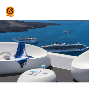 Tavoli e <span class=keywords><strong>sedie</strong></span> in vetroresina bianca di design di lusso - Product Image 3