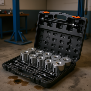 Kit de Extracción e Instalación de Cojinetes de Acero, 27 Piezas, Herramienta Combinada de Extracción y Prensado de Manguitos, Estuche Rígido para Desmontaje de Automóviles - Product Image 2