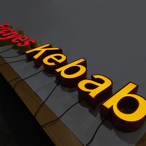 Custom Waterproof Led Giant Vintage Sign 3D Big Colorful <strong>Plastic</strong> <strong>Letter</strong> with Light for Sign - Product Image 1
