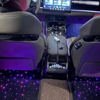 Tapis de sol Starlight pour voiture avec éclairage LED à fibres optiques, contrôle par application/télécommande/musique
