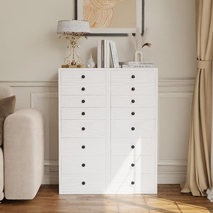 <span class=keywords><strong>Commode</strong></span> moderne à 8 tiroirs pour chambre à coucher <span class=keywords><strong>Commode</strong></span> en bois étroite et haute avec organisateurs de rangement - Product Image 3