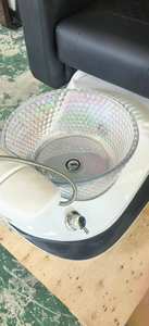 Silla de pedicura para masaje de cuero antiacetona de diseño moderno, silla de Spa, silla de manicura con LED con masaje de agua - Product Image 5