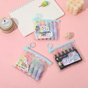 أقلام تحديد مخصصة على شكل آيس كريم صغير لطيف للرسم والتلوين مجموعة أقلام تحديد فنية - Product Image 2