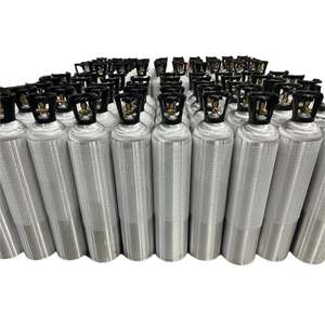 Anpassbarer 20lb <span class=keywords><strong>CO2</strong></span>-Zylinder nach ISO7866-Standard, 13,4L <span class=keywords><strong>CO2</strong></span>-Gas-Aluminiumzylinder - Product Image 1