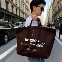 Tas Tote Kanvas Katun Grosir Besar, Tahan Lama, Dengan Resleting, Ramah Lingkungan, Untuk Belanja, Cetak Logo Custom, Dapat Digunakan Kembali