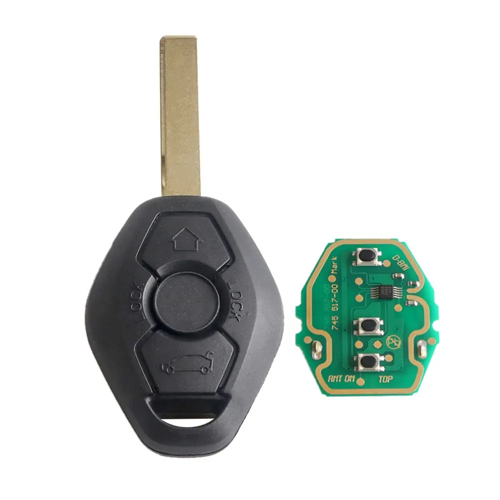 Keyless รีโมทคอนโทรลกุญแจรถ ID44 315 433 MHz,อะไหล่สำหรับ BMW LX8 FZV Z4 X 3 X5 E46 Series 3 5ปุ่มอัจฉริยะอัตโนมัติ