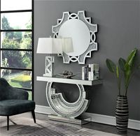 Mahoojo — Console de décoration, miroir scintillant avec ensemble de miroirs muraux, en cristal, nouvelle collection