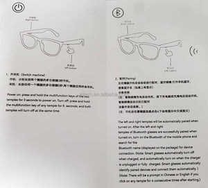 แว่นตาอัจฉริยะ AI พร้อมผู้ช่วยเสียง กล้องถ่ายรูประยะไกล สำหรับกิจกรรมกลางแจ้ง ขี่จักรยาน ขับรถ วิ่ง ปั่นจักรยาน กันลม แว่นกันแดดสำหรับเล่นกีฬา - Product Image 5