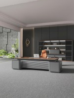 Escritorio Ejecutivo Serie Nake 2400x2000x760 NK-8008 Muebles de Oficina Modernos OEM/ODM, tamaño, color y logotipo personalizables