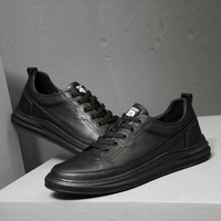 Baskets décontractées blanches tendance pour homme, respirantes et amortissantes, en toile avec empeigne en cuir pleine fleur, fermeture à lacets, effet faux cuir
