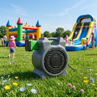 Souffleur Électrique Commercial AC de Haute Qualité 1500W 1800W 1.5HP, Haute Pression, Ignifuge IPX4, en Acier pour Châteaux Gonflables Commerciaux