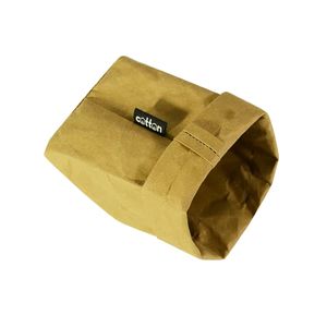 2026 custom Washable Storage Basket Kraft Paper Bag Reusable <b>Bins</b> Plants Organizer <b>Cover</b> for Food Fruit Toys Laundry - Product Image 4