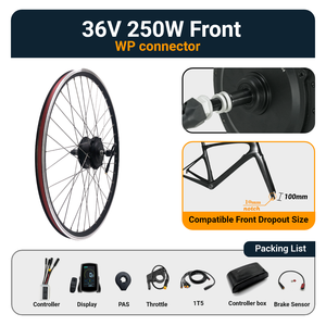 GreenPedel 36V 250W <span class=keywords><strong>Kit</strong></span> <span class=keywords><strong>de</strong></span> <span class=keywords><strong>conversión</strong></span> <span class=keywords><strong>de</strong></span> <span class=keywords><strong>bicicleta</strong></span> eléctrica impermeable con pantalla LCD <span class=keywords><strong>Kit</strong></span> <span class=keywords><strong>de</strong></span> rueda <span class=keywords><strong>de</strong></span> <span class=keywords><strong>bicicleta</strong></span> eléctrica sin batería - Product Image 2