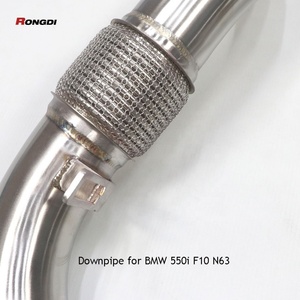 Tubo de Escape Recto de Acero Inoxidable de Alto Rendimiento de 1.5 mm de Espesor con Acabado Liso para 550i F10 N63 - Product Image 3