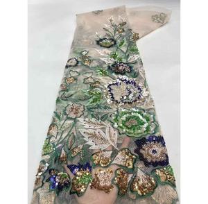 Gran oferta, nuevo diseño de lujo, vestido de novia nigeriano europeo y americano para mujer, vestido de fiesta elegante, encaje con Cuentas francés - Product Image 1