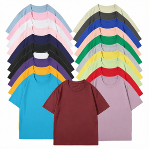 เสื้อยืดผู้ชายสีดำ ผ้าฝ้ายถัก คอกลม แขนสั้น ทรงปกติ สกรีนโลโก้ได้ ใส่สบายๆ - Product Image 1