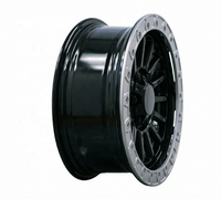 Nouvelles jantes forgées style Beadlock noir brillant et gris mat, 5x127/6x135, 17/18/20 pouces, 20 mm, jantes personnalisées pour camion tout-terrain