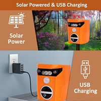 Répulsif Solaire pour Rongeurs et Animaux, Extérieur, Étanche, Intelligent, avec Lumière Flash – Stock UE USA