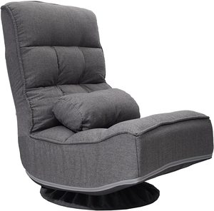 Silla de salón <span class=keywords><strong>plegable</strong></span> ajustable, sillón giratorio de 360 grados para juegos con almohada - Product Image 1