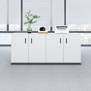 Archivador Moderno de 3 Cajones, Estantería de Biblioteca de MDF con Pizarra Blanca y Caja Fuerte Magnética para Escuela y Hotel - Product Image 2