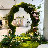 Miroir décoratif en mousse personnalisé, fleurs artificielles pour la décoration intérieure d'hôtels, cafés et magasins de détail