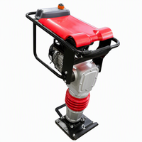 Pilon vibratoire thermique 5.5HP 6.5HP à moteur essence pour compactage de sols et construction routière