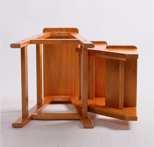 Tabouret à 3 niveaux en <span class=keywords><strong>bois</strong></span> massif, échelle pliante en <span class=keywords><strong>bois</strong></span>, siège d'établi, chaise de cuisine, chaise d'escalier avec 3 marches - Product Image 4