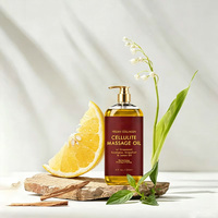 Huile de massage corporelle nourrissante OEM/ODM sous marque privée, à l'orange, noix de coco et camomille, apaisante, rafraîchissante, anti-cellulite, raffermissante et douce