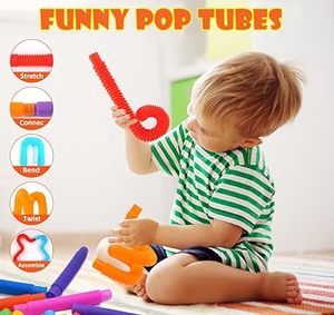 Pop Tubes Giocattoli Sensoriali Bestseller, Giocattoli Antistress Twisty e Trasformabili, Giocattoli Fidget per Bambini - Product Image 5