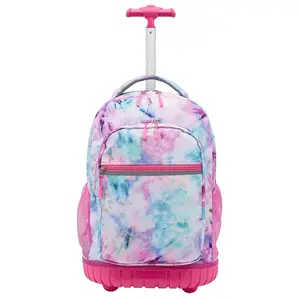 New Fashion Großhandel Hersteller Rad Schul rucksack Trolley Schult asche für Mädchen