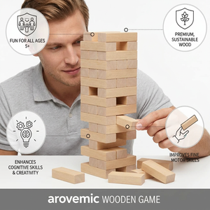 CH AROVEMIC Classic Checkers <b>Chess</b> Eco-Friendly Painted Natural Pine Wood Blocks Premium Quality Antique Imitation Game <b>Gifts</b> - Product Image 4