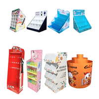 Benutzer definierte Supermarkt Papier Stapel Spielzeug Papier Regal Stehende Display Racks Milch Wellpappe Pop Karton Display Box Mit Haken Display
