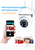 360 rotatif A7 Wifi caméra sans fil Audio bidirectionnel Vision nocturne alerte intelligente HD caméra de sécurité
