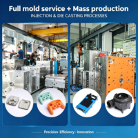 Pièces moulées par injection personnalisées, pièces automobiles en plastique ABS multi-types, finition polie multi-cavités, impression de logo personnalisée TLM