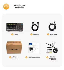 ออสซิลโลสโคปแบบสัมผัส SDS824X HD, ความละเอียดสูง 12 บิต, แบนด์วิดท์ 200MHz, เซิร์ฟเวอร์ในตัวสำหรับการเข้าถึงระยะไกล, จอ LCD สี - Product Image 6