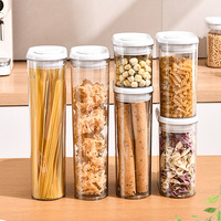 Haute Qualité Offre Spéciale Cuisine Boîtes Scellées En Plastique Transparent Garde-Manger Conteneur De Grain De Stockage Des Aliments Boîte D'orgue Avec Couvercle
