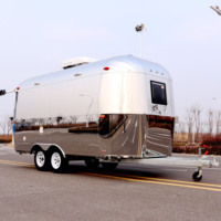 Caravane de voyage remorquable, camping-car, remorque alimentaire pour les voyages en plein air et la vente de nourriture avec configuration personnalisée